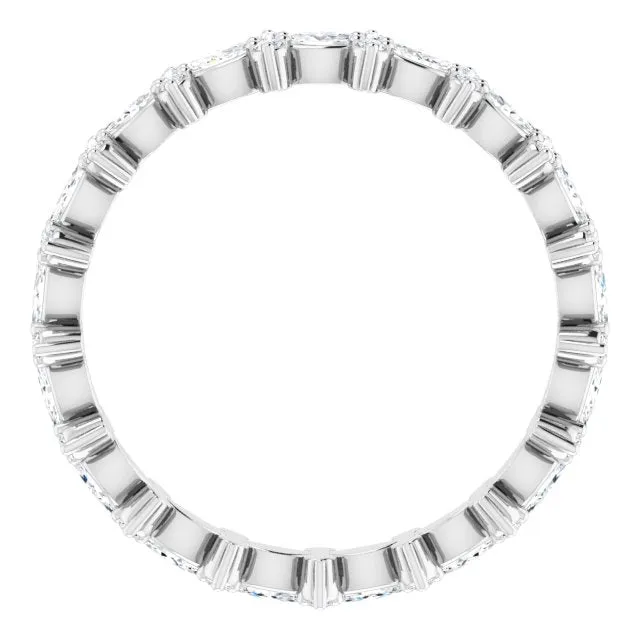 0.59 ct. Prong Set Marquise & Round Diamond Eternity Band