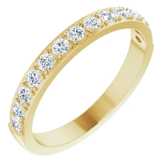 0.75 ct. Round Cut Diamond Wedding Band
