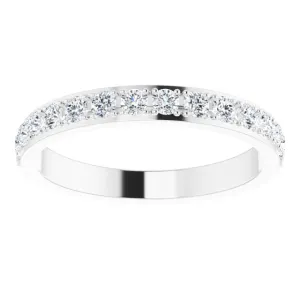 0.75 ct. Round Cut Diamond Wedding Band