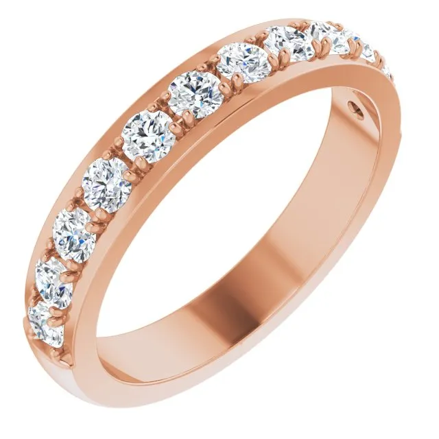 0.75 ct. Round Cut Diamond Wedding Band