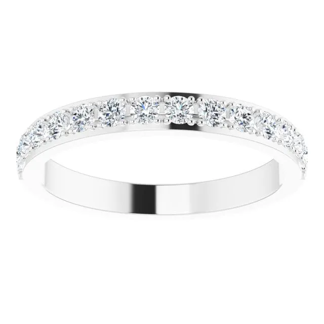 0.75 ct. Round Cut Diamond Wedding Band