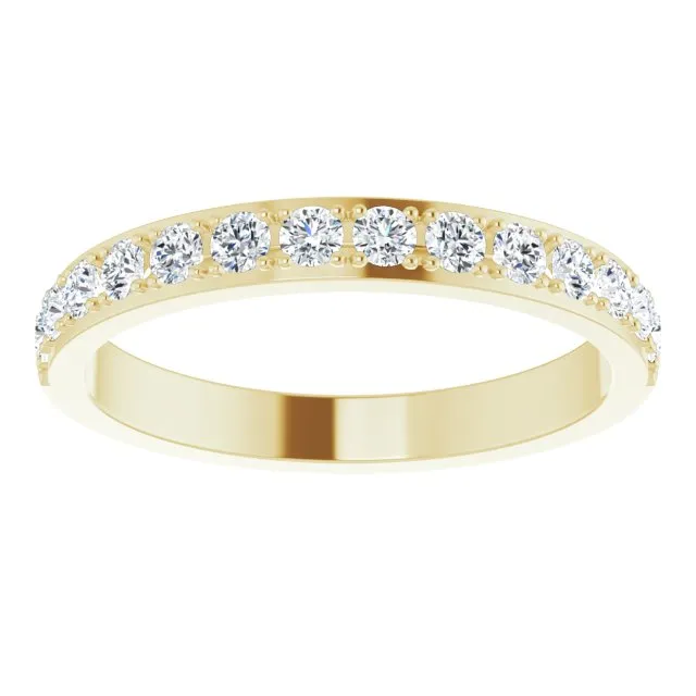 0.75 ct. Round Cut Diamond Wedding Band