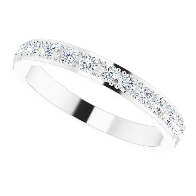 0.75 ct. Round Cut Diamond Wedding Band