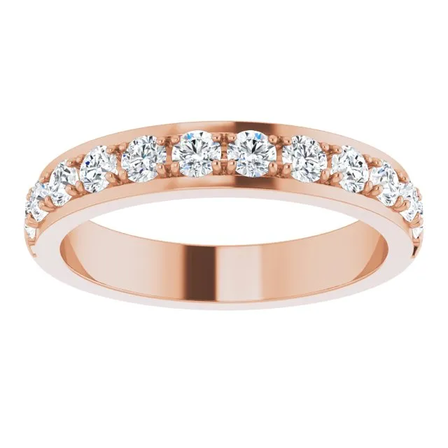 0.75 ct. Round Cut Diamond Wedding Band