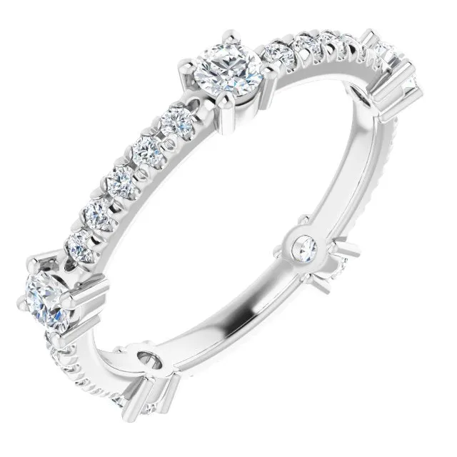 0.87 ct. Round Diamond Eternity Band