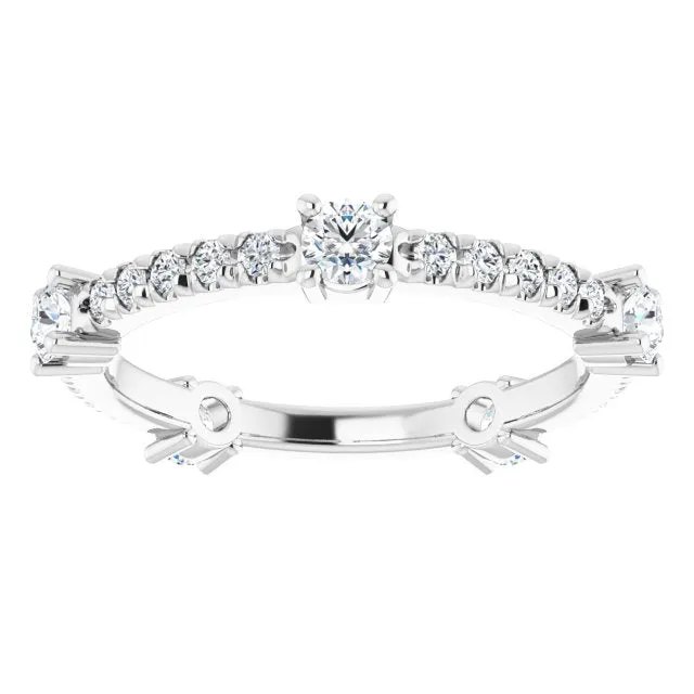 0.87 ct. Round Diamond Eternity Band