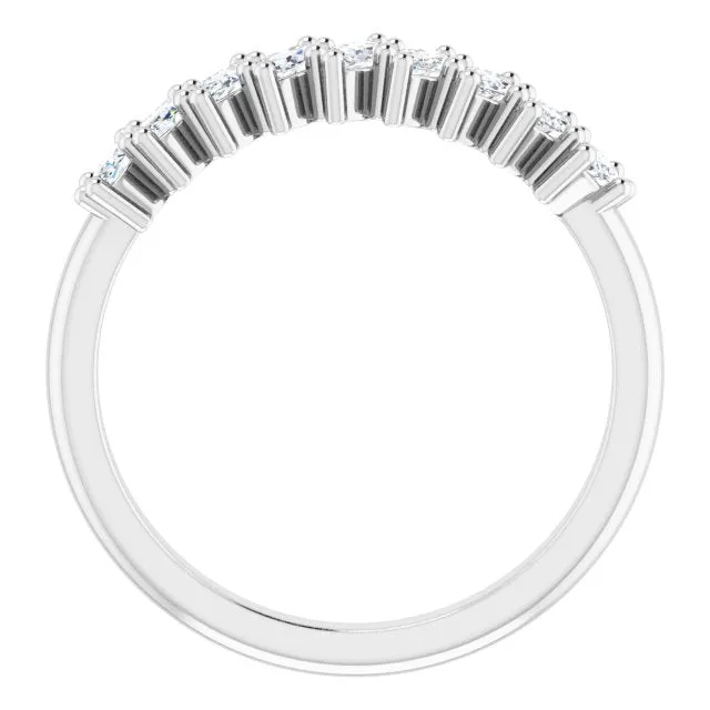 0.90 ct. Marquise Diamond Wedding Band 9 Stone Anniversary Ring