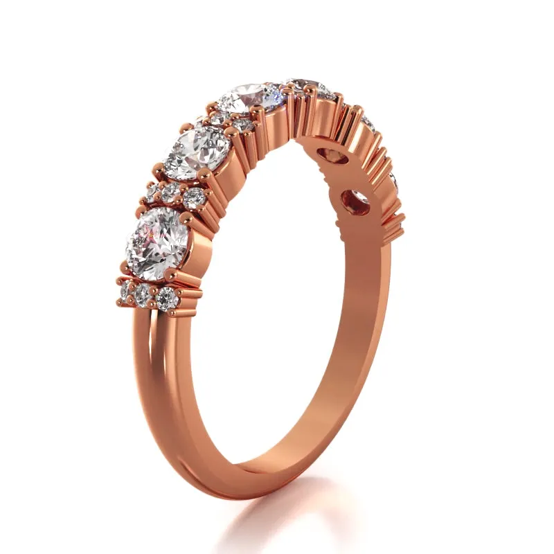0.95 ct. Round Diamond Wedding Band