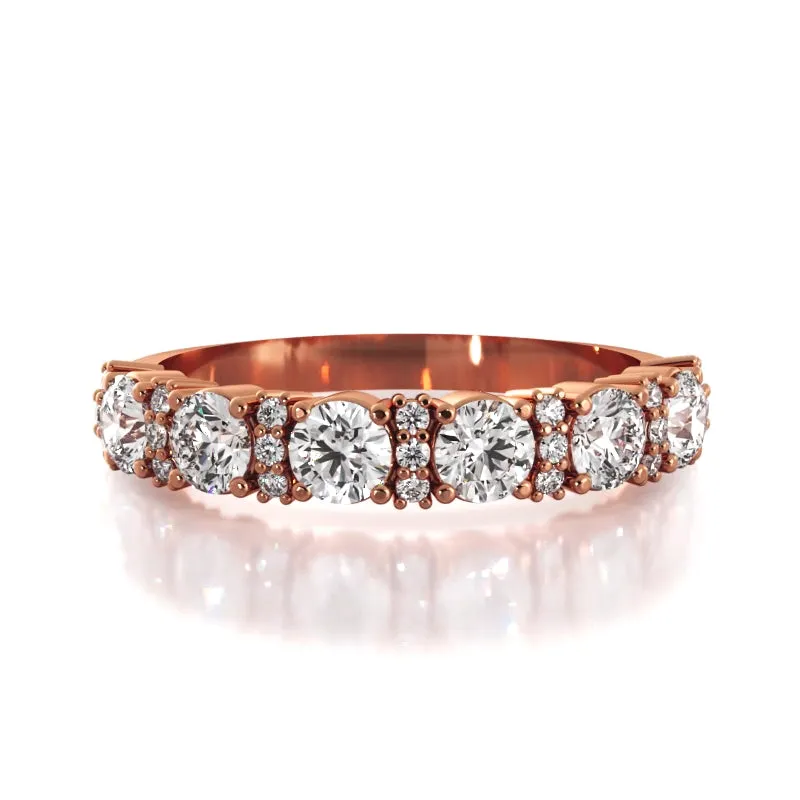 0.95 ct. Round Diamond Wedding Band