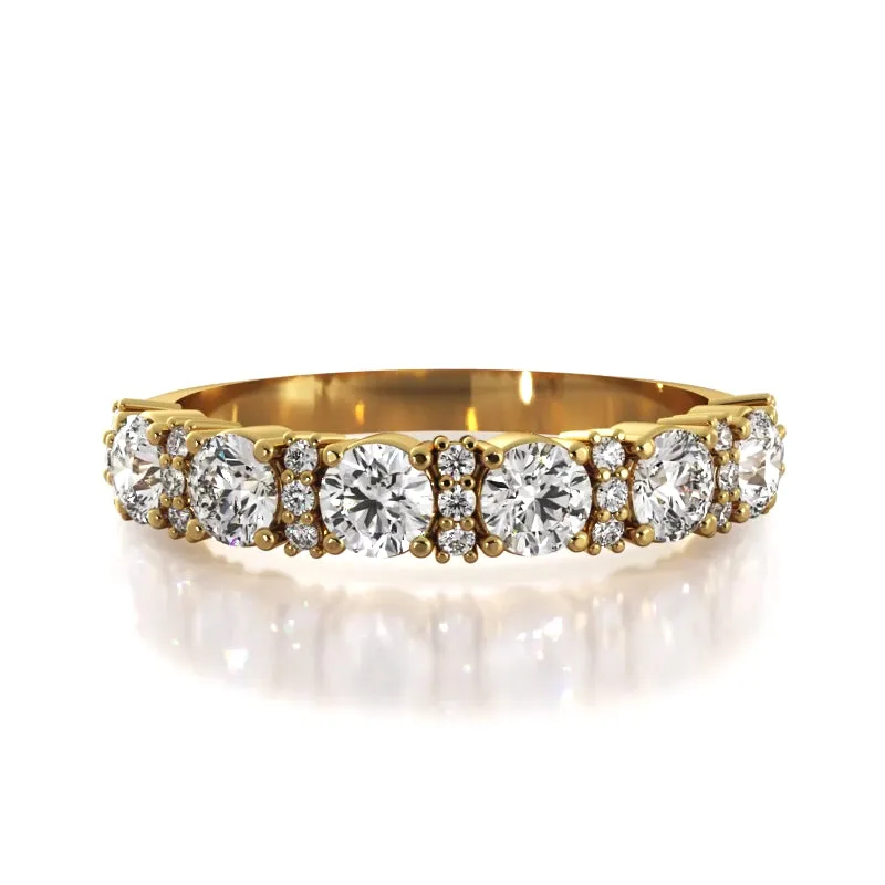 0.95 ct. Round Diamond Wedding Band