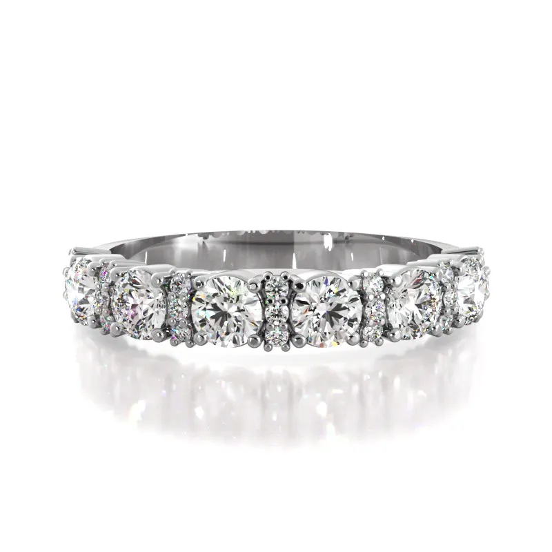 0.95 ct. Round Diamond Wedding Band