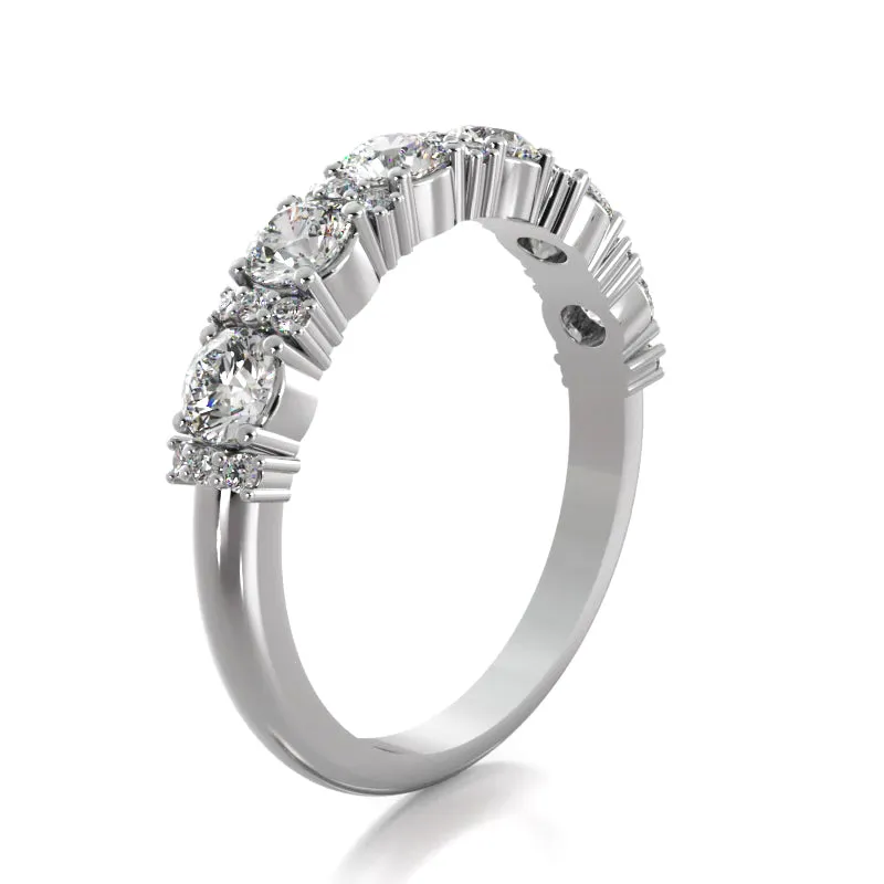 0.95 ct. Round Diamond Wedding Band