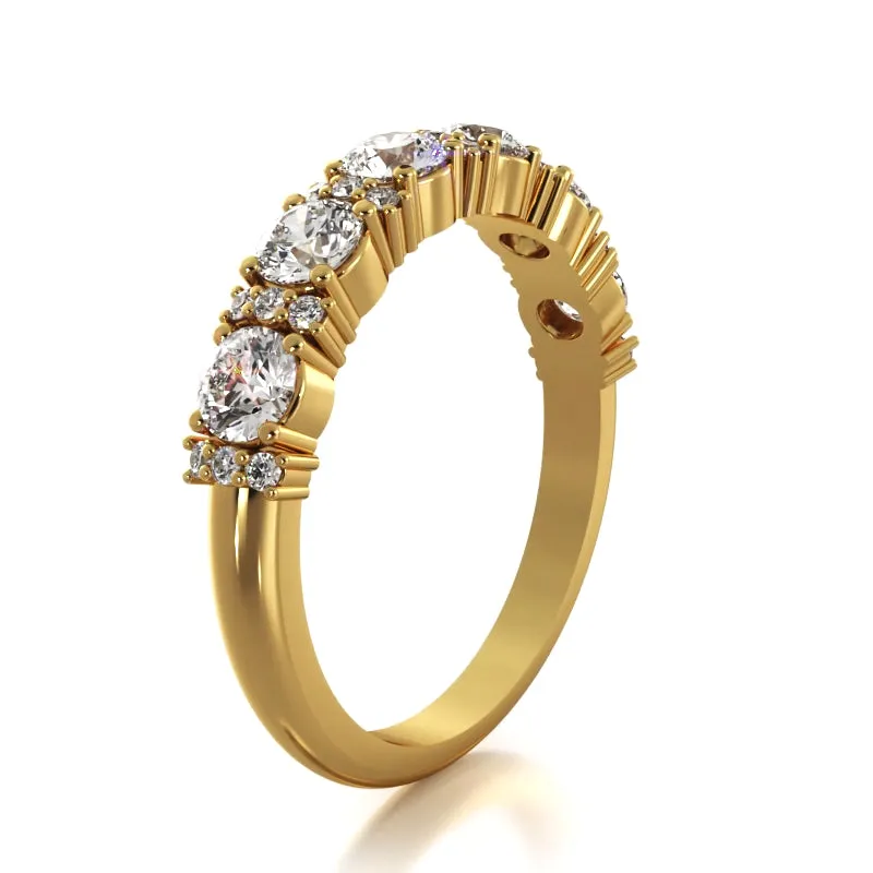 0.95 ct. Round Diamond Wedding Band