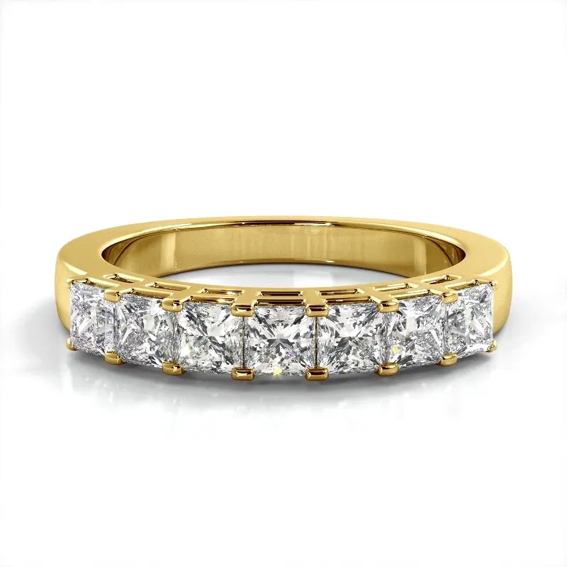 0.98 ct. Princess Diamond Wedding Band