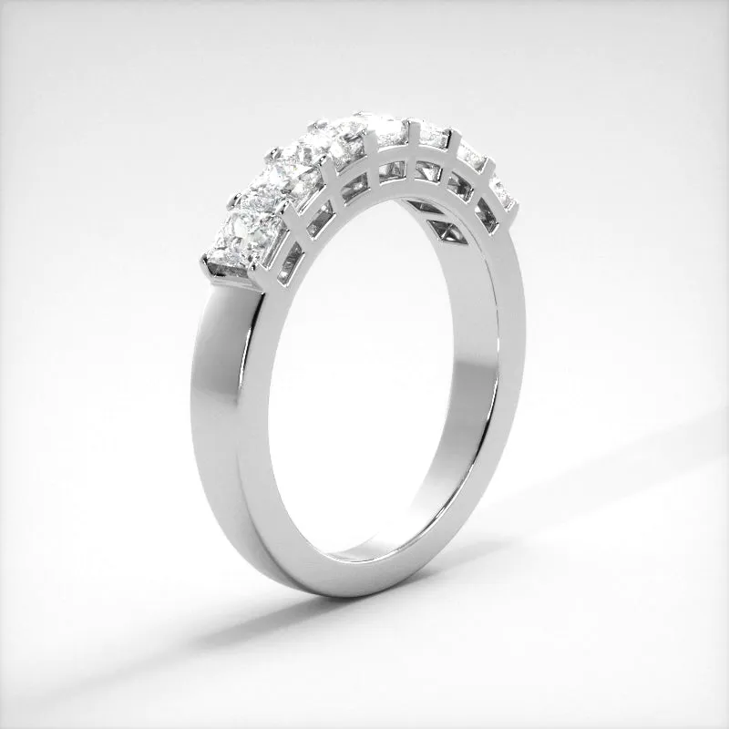 0.98 ct. Princess Diamond Wedding Band