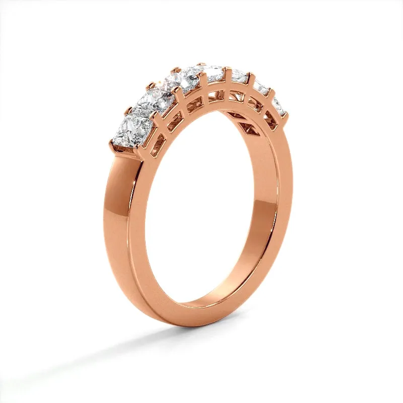 0.98 ct. Princess Diamond Wedding Band