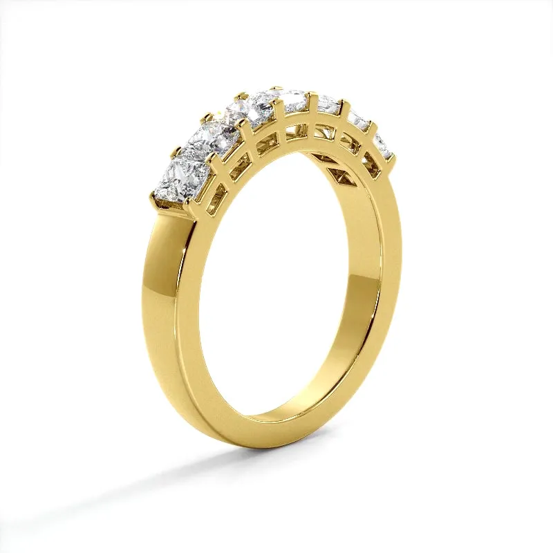 0.98 ct. Princess Diamond Wedding Band