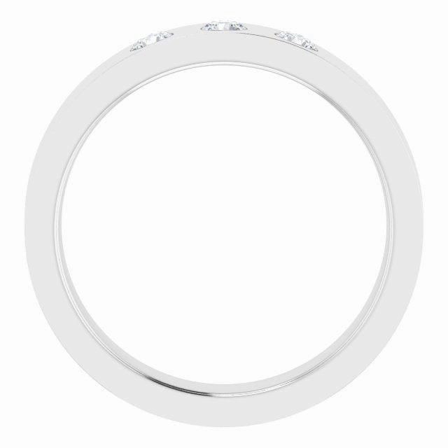 0.20 ctw Bezel Set Round Diamond Men's Ring