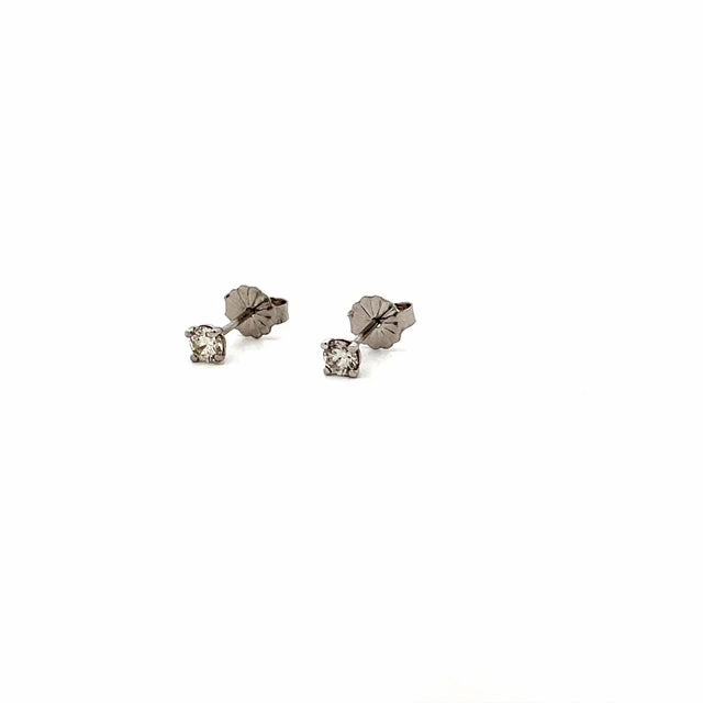 0.28ctw Round 4 Prong Diamond Stud Earrings