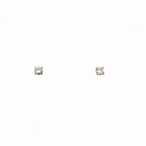 0.28ctw Round 4 Prong Diamond Stud Earrings