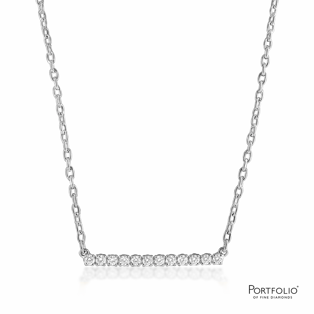0.30ct Diamond White Gold Necklace