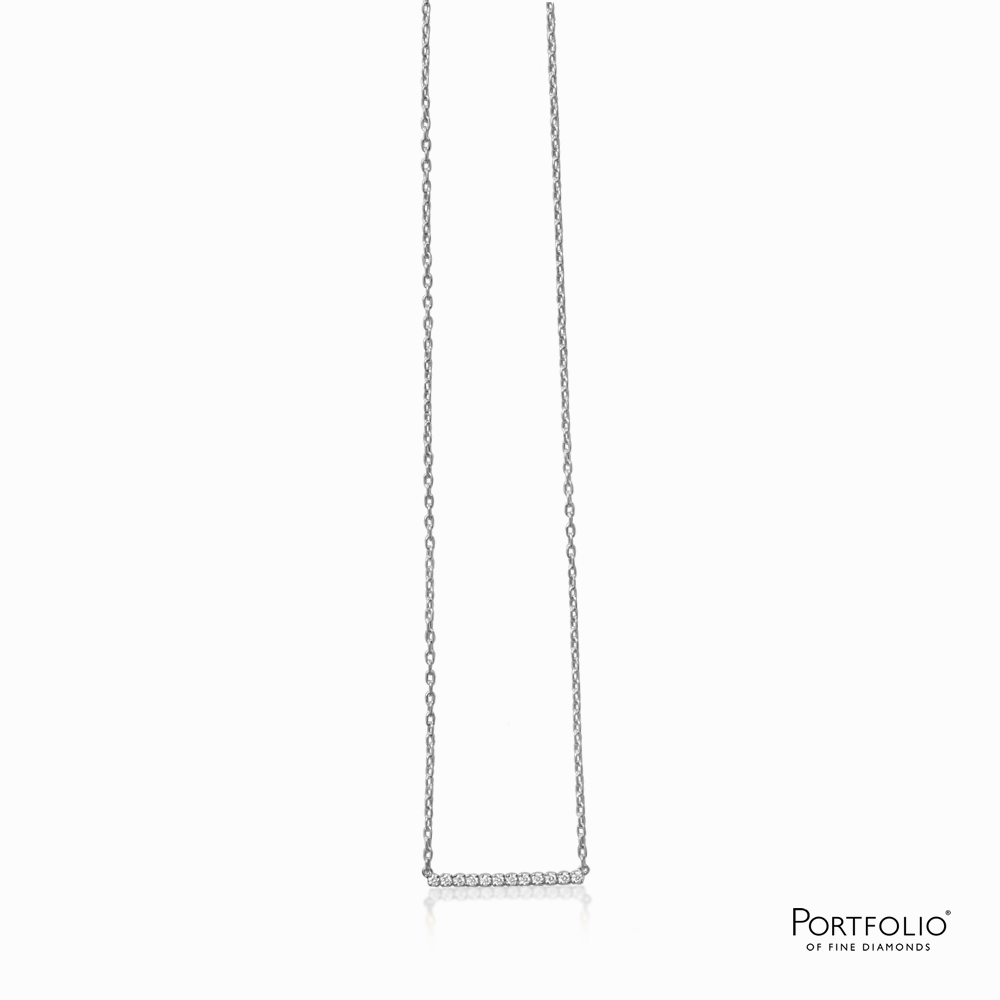 0.30ct Diamond White Gold Necklace