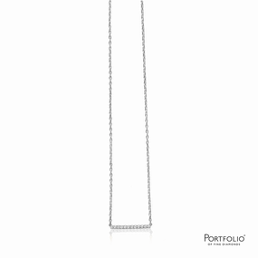 0.30ct Diamond White Gold Necklace