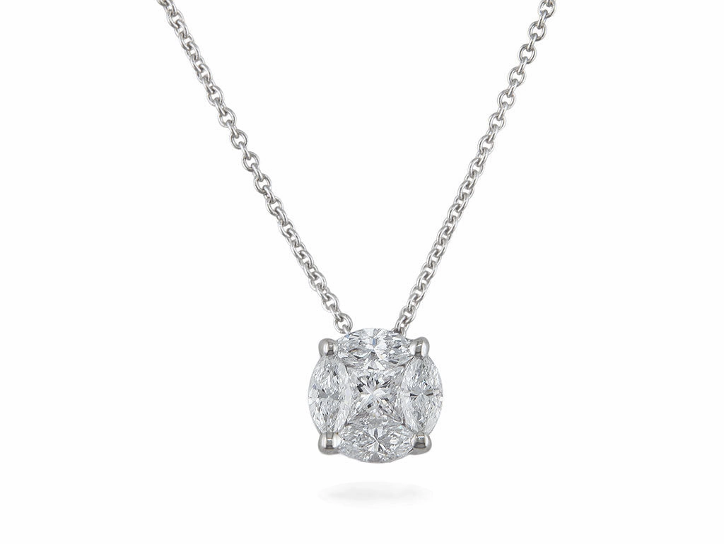 0.44ct Diamond White Gold Pendant