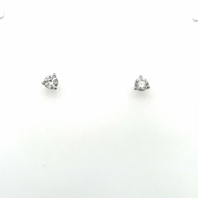 0.46ctw Round Diamond Stud Earrings