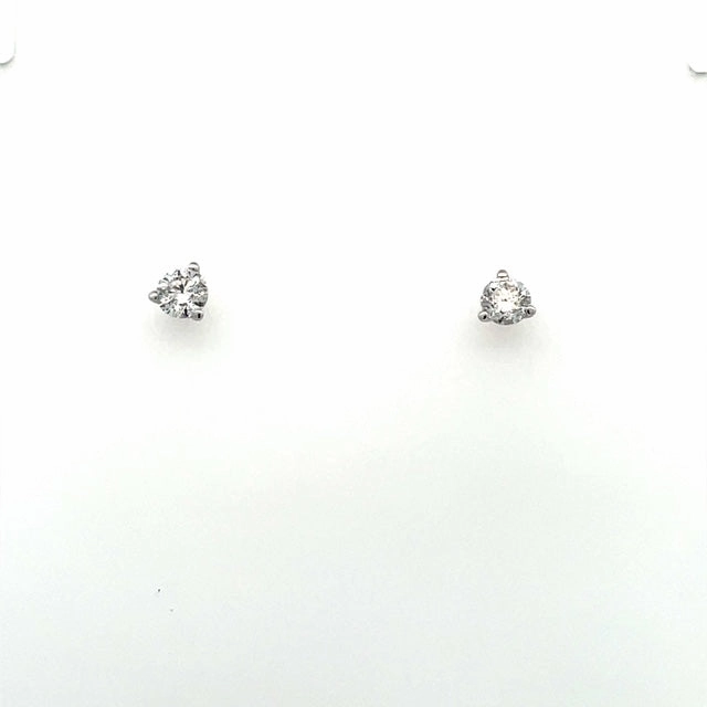 0.46ctw Round Diamond Stud Earrings