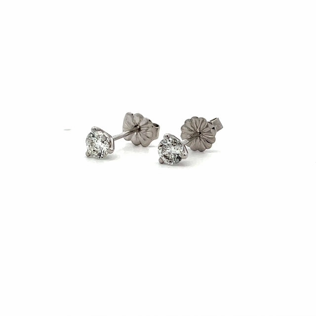 0.46ctw Round Diamond Stud Earrings
