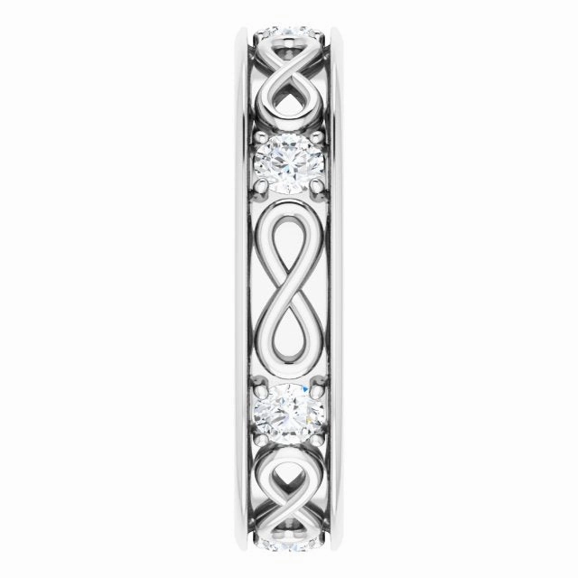 0.70 ctw Round Diamond Infinity Design Men's Ring