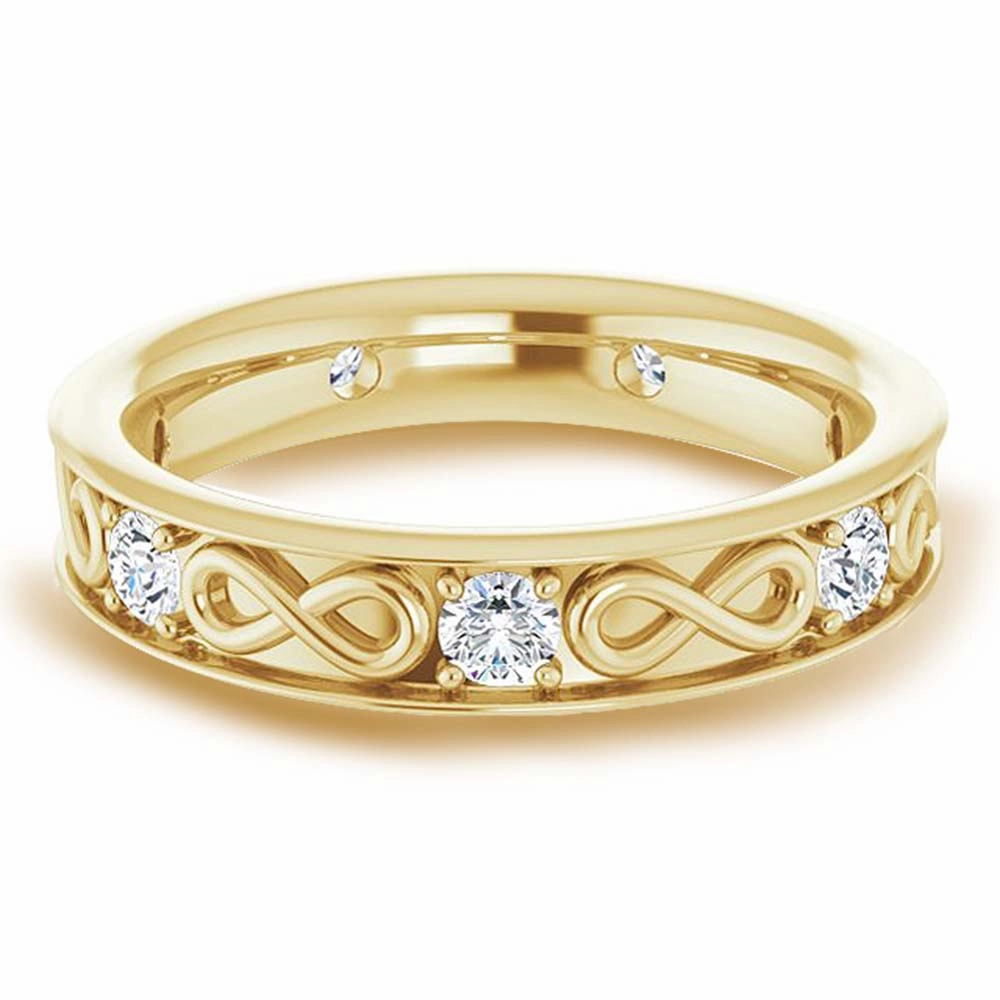 0.70 ctw Round Diamond Infinity Design Men's Ring