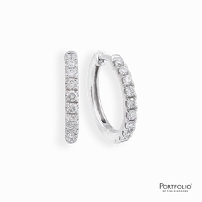 0.72ct Diamond Platinum Earrings