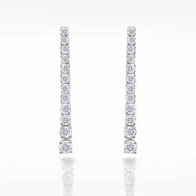 0.93ct Diamond White Gold Earrings