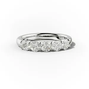 1.0 Carat 5 Stone Round Diamond Anniversary Band