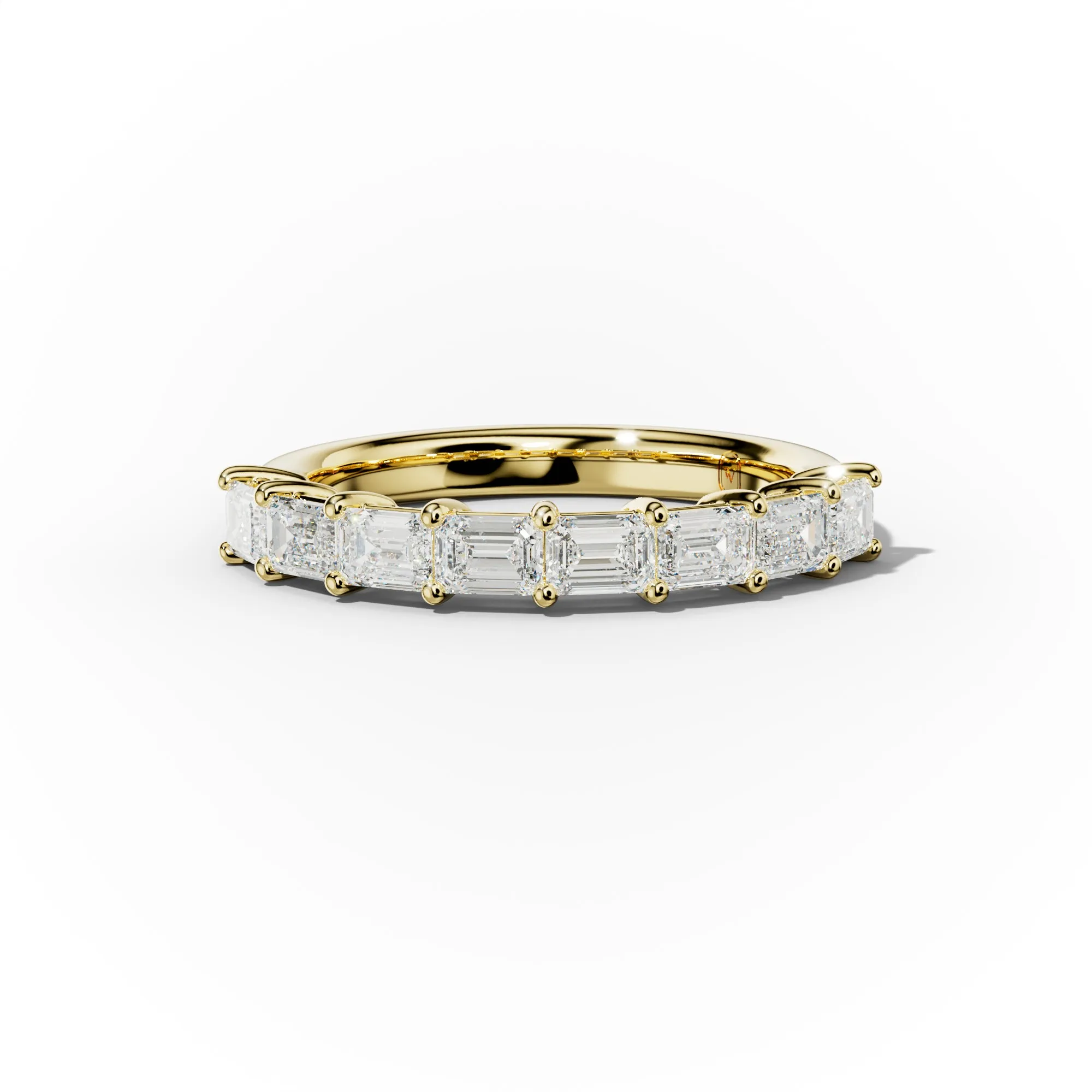 1.0 Carat East West Emerald Cut Diamond Anniversary Band
