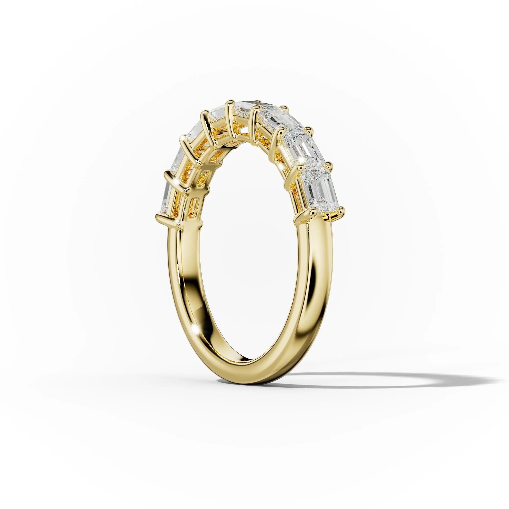 1.0 Carat East West Emerald Cut Diamond Anniversary Band