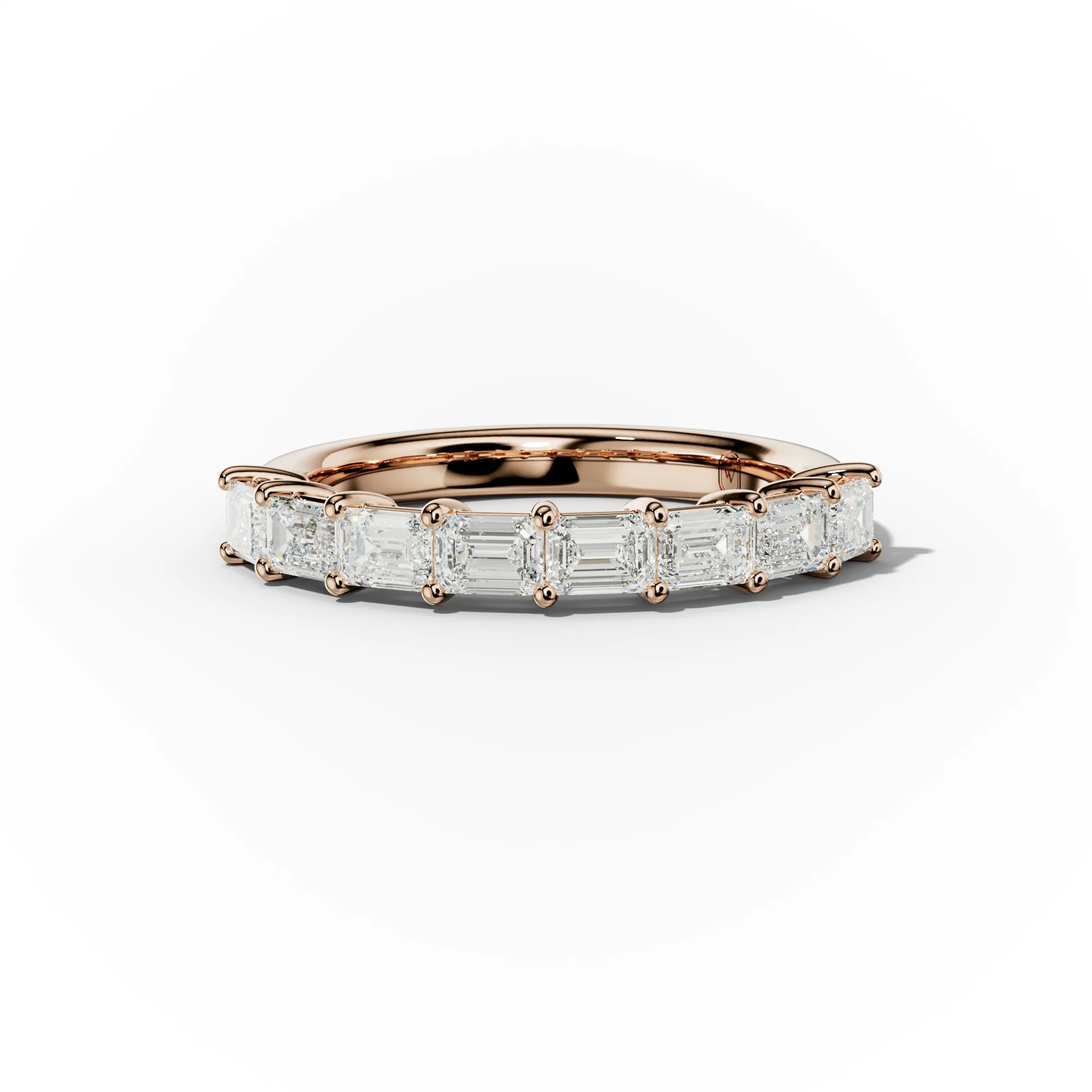 1.0 Carat East West Emerald Cut Diamond Anniversary Band