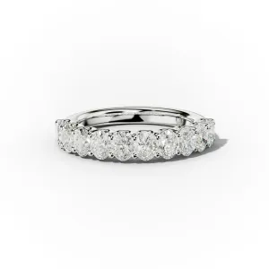 1.0 Carat Oval Cut Diamond Anniversary Band