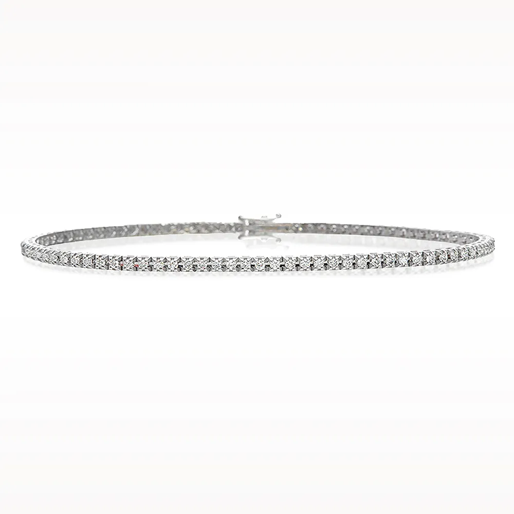 1.00ct Diamond White Gold Bracelet