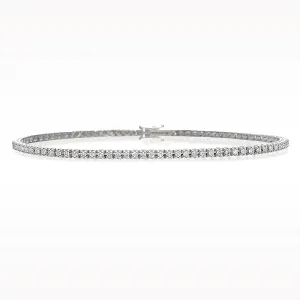 1.00ct Diamond White Gold Bracelet