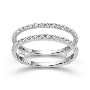 10K White Gold Diamond Enhancer Ring