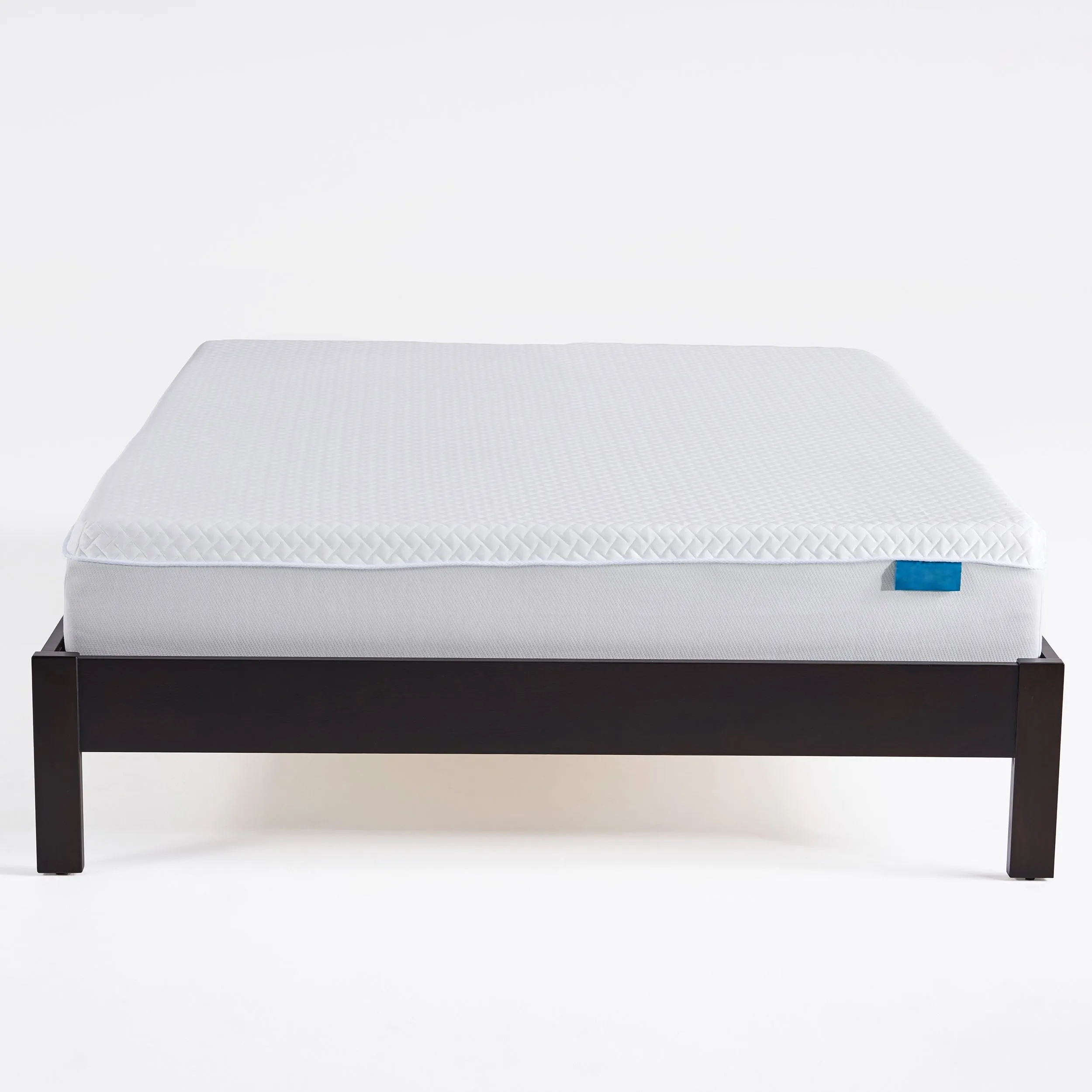10" Medium Firm Cool to Touch Mattress, White and Gray - NH567903 wood bed frame, upholstered bed