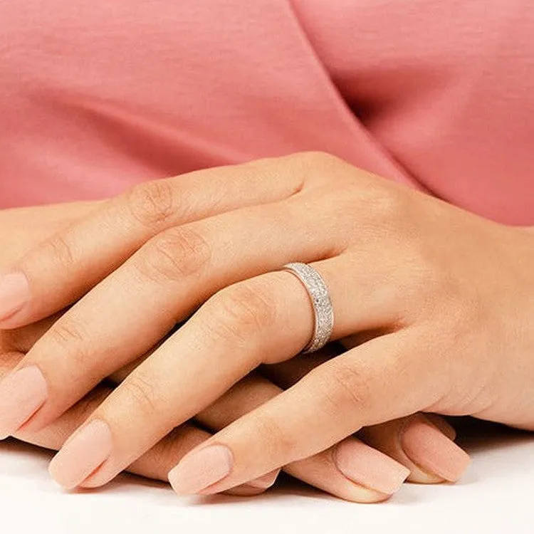 1.18 ct. Round Diamond Eternity Wedding Ring
