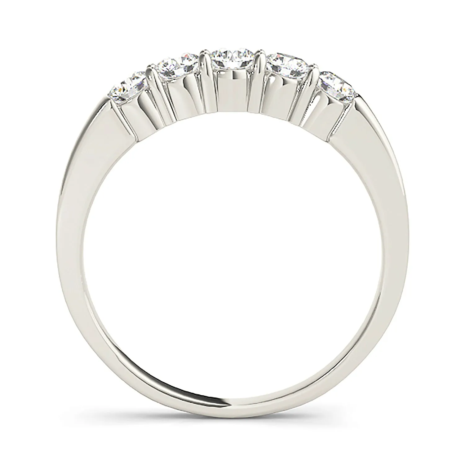 1.25 ctw. Round Diamond Wedding Band 5 Stone Anniversary Ring