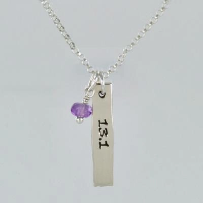 13.1 Courage W/Amethyst Sterling Silver Necklace