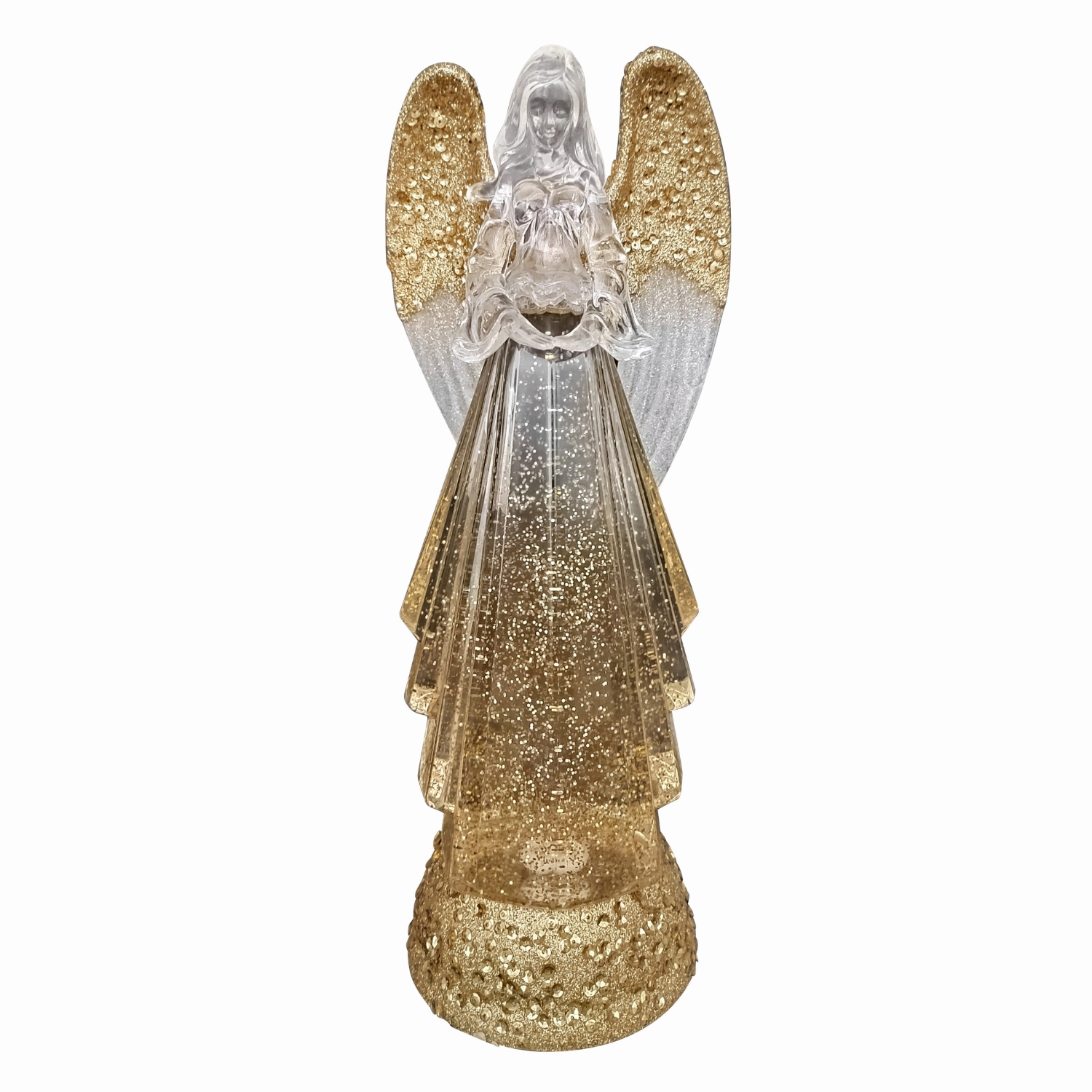 13" Gold Glitter Angel