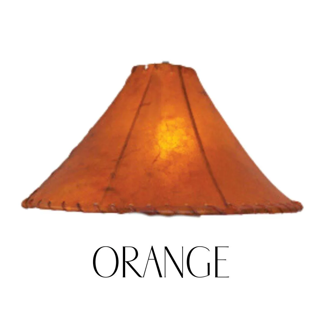 13" Cylinder Raw Hide Lamp Shade