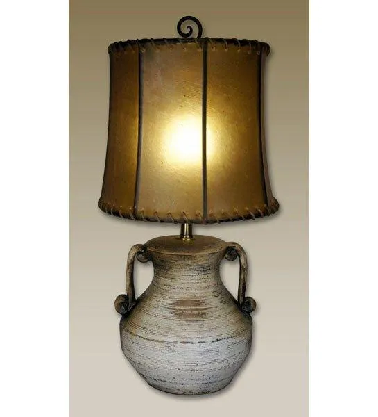 13" Cylinder Raw Hide Lamp Shade